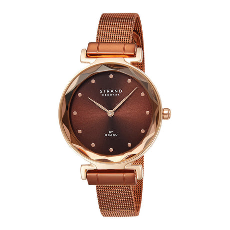 Strand Womens Watch - GUAVA - WALNUT