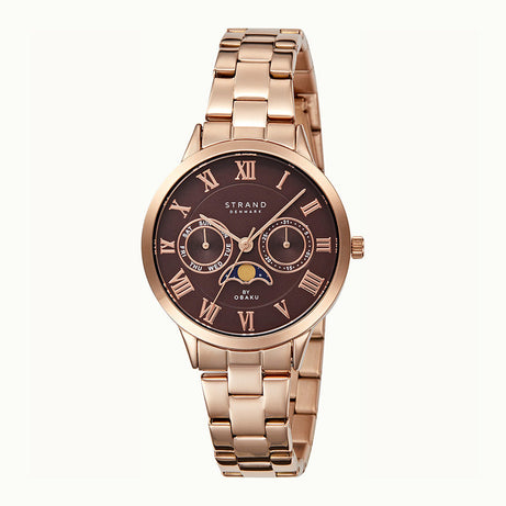 Strand Womens Watch - MOON - MINI - COFFEE