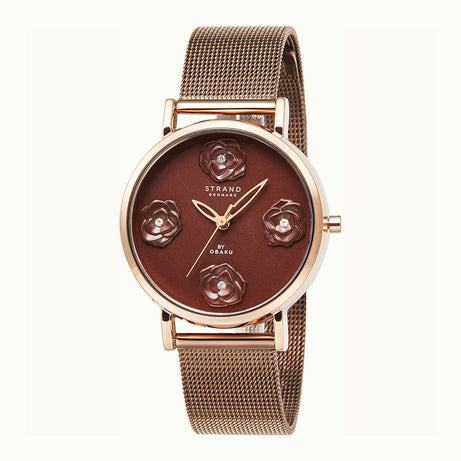 Strand Womens Watch - PETALS - WALNUT